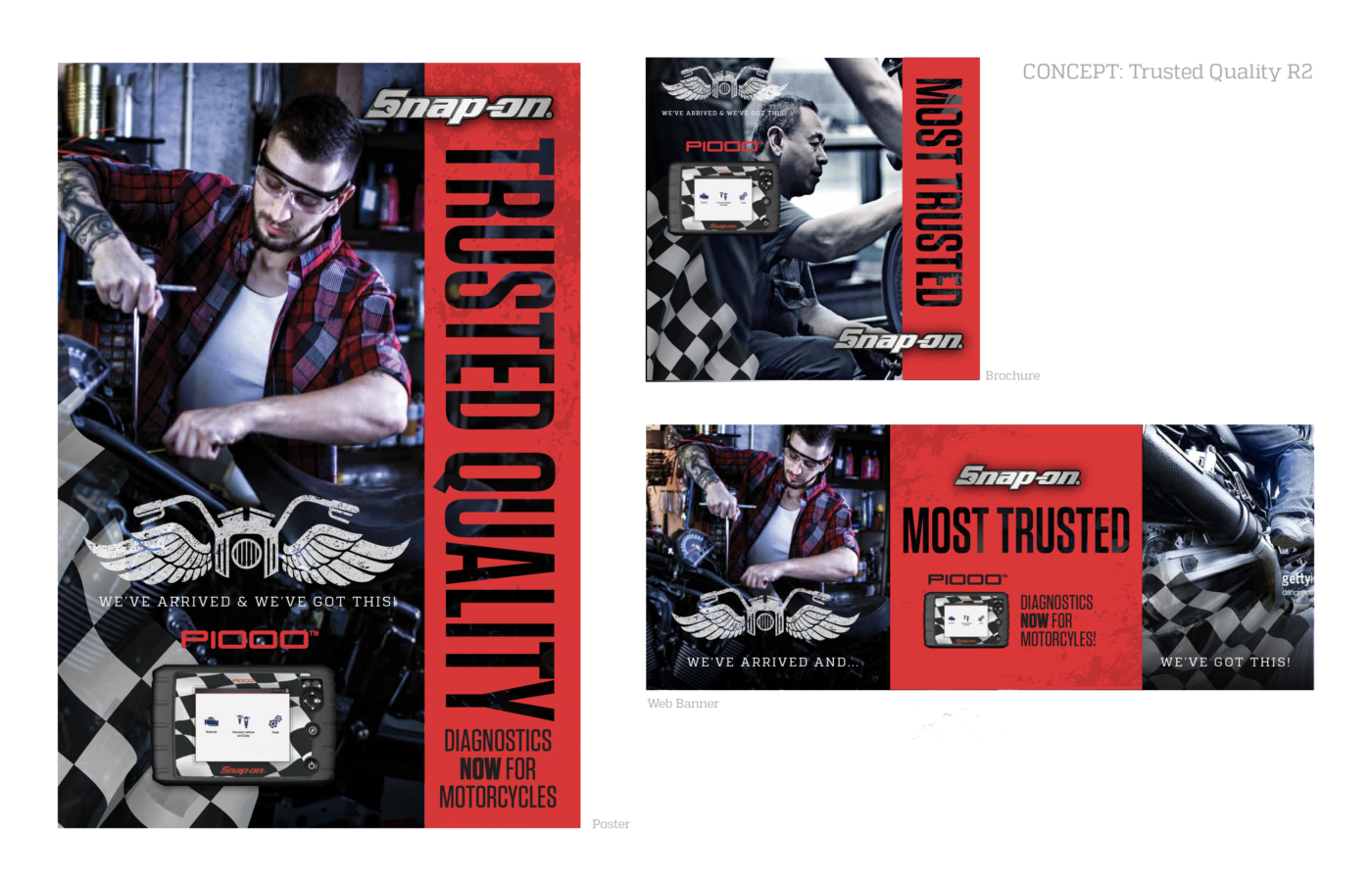 Snap-On® Collateral Package Design 2 Snap-on® motorcycle diagnostics promotion concept