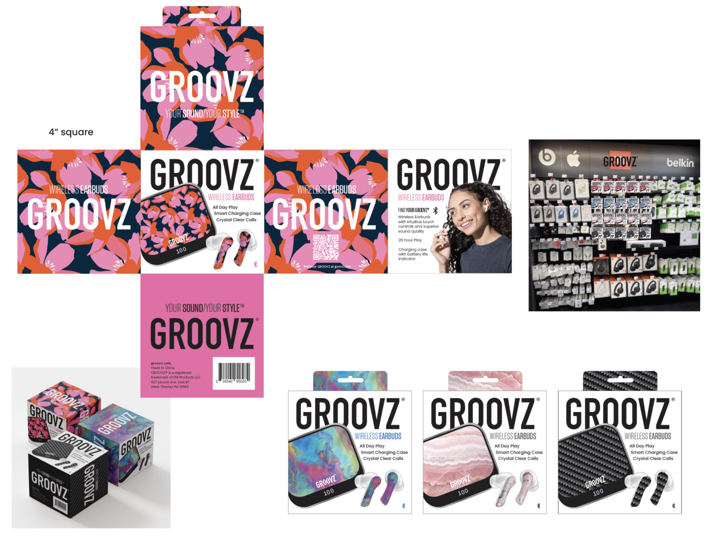 Groovz® Package Design 1 Concept 1 groovz