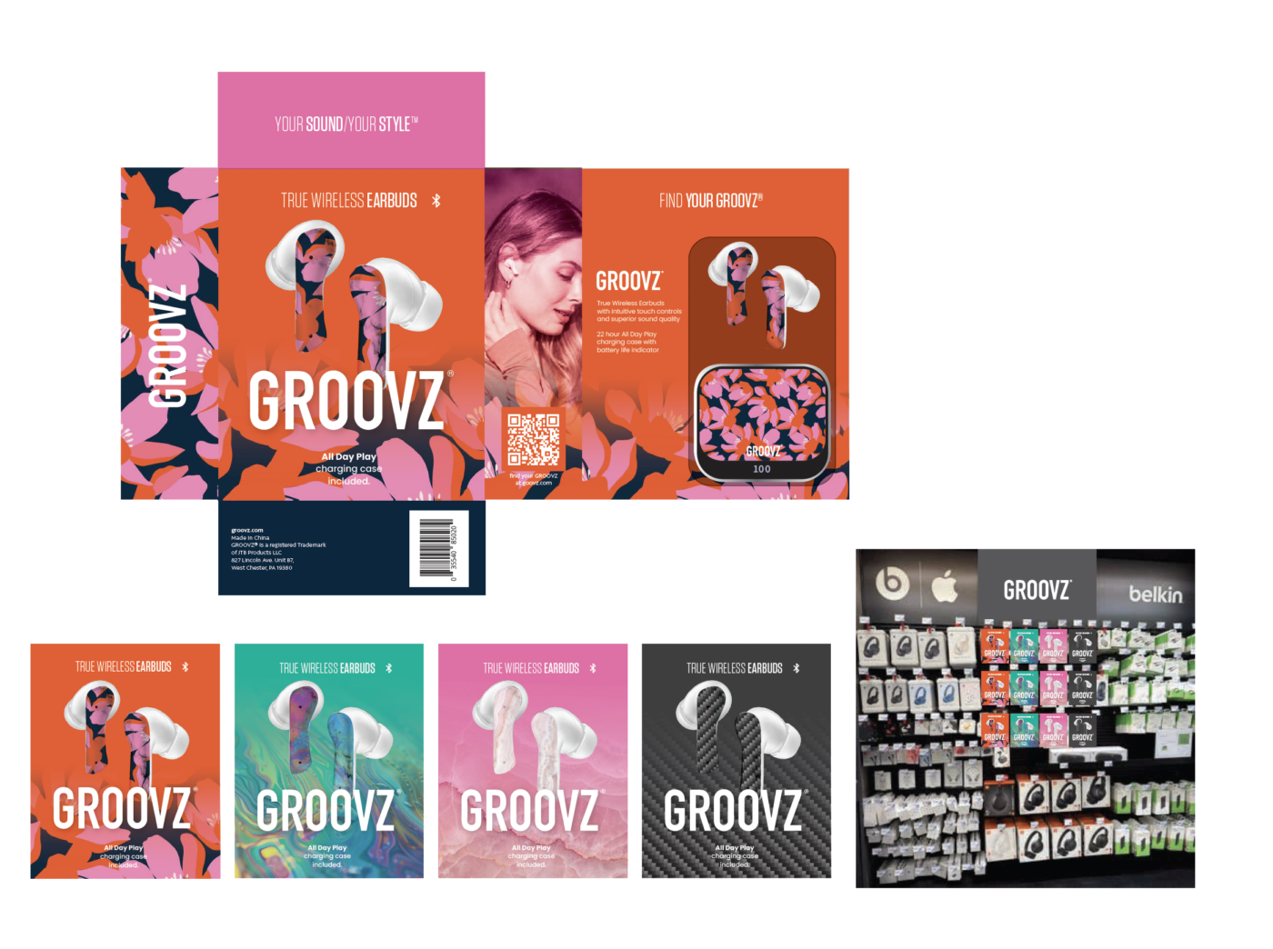 Groovz® Package Design 4 Concept 3 groovz